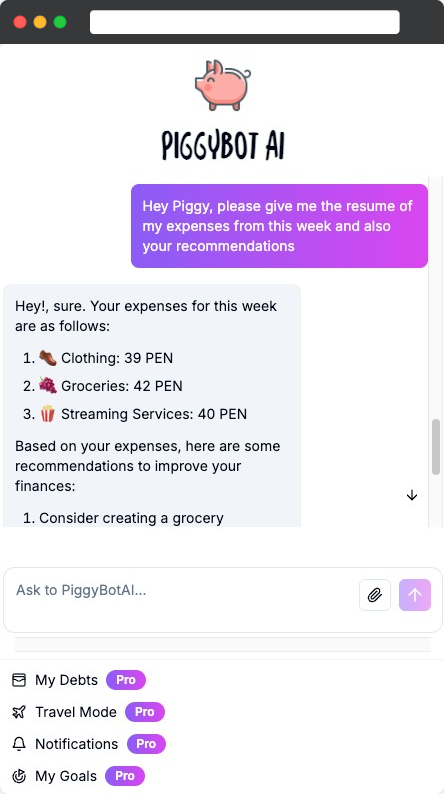 Piggy Screen